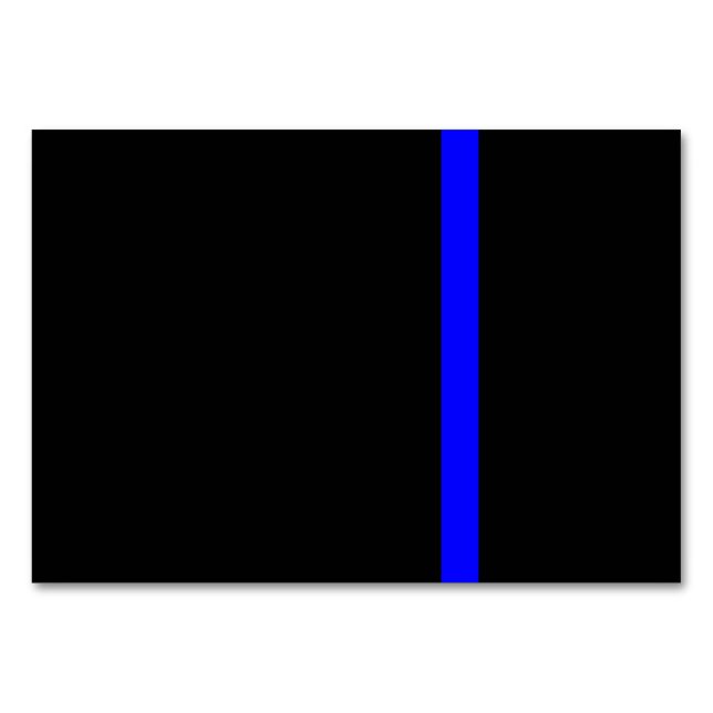 The Symbolic Thin Blue Line Decor Table Number (Front)