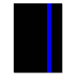 The Symbolic Thin Blue Line Decor Table Number