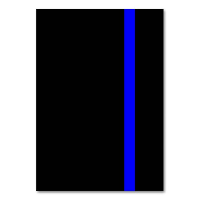 The Symbolic Thin Blue Line Decor Table Number (Front)