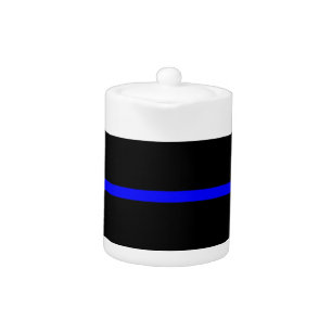 The Symbolic Thin Blue Line Decor Teapot