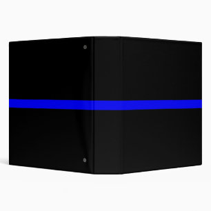 The Symbolic Thin Blue Line Graphic 3 Ring Binder