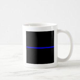 The Symbolic Thin Blue Line Graphic Coffee Mug