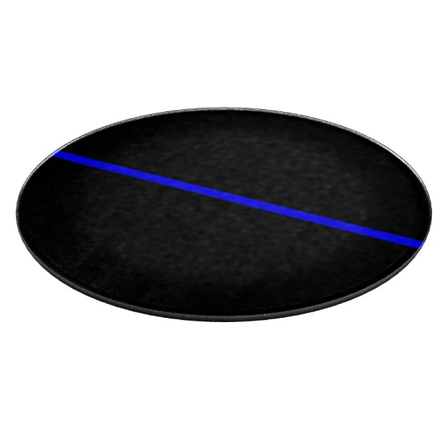 The Symbolic Thin Blue Line Graphic Cutting Board (Corner)