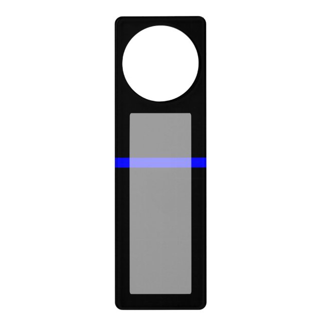 The Symbolic Thin Blue Line Graphic Door Hanger (Front)