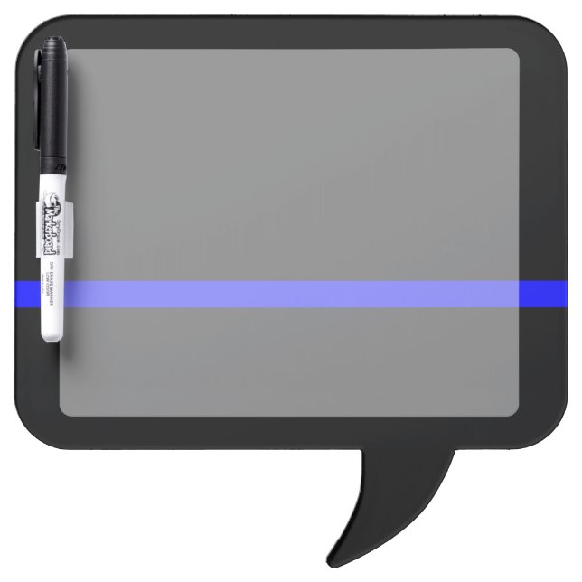 The Symbolic Thin Blue Line Graphic Dry-Erase Board (Front)