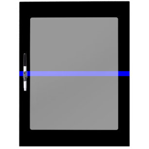 The Symbolic Thin Blue Line Graphic Dry-Erase Board