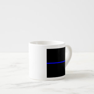 The Symbolic Thin Blue Line Graphic Espresso Cup