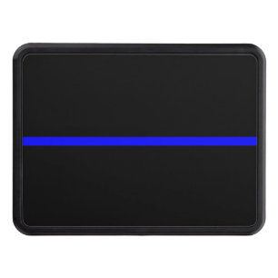 The Symbolic Thin Blue Line Graphic Hitch Cover