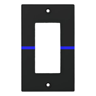 The Symbolic Thin Blue Line Graphic Light Switch Cover