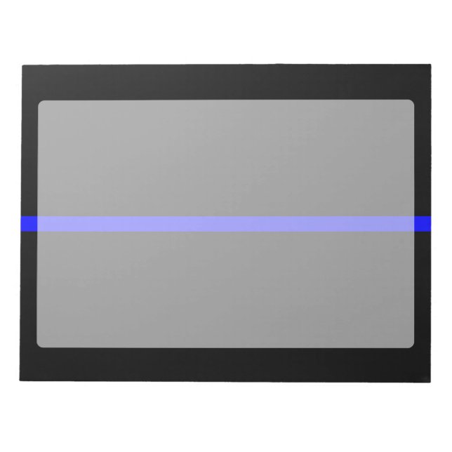 The Symbolic Thin Blue Line Graphic Notepad (Front)