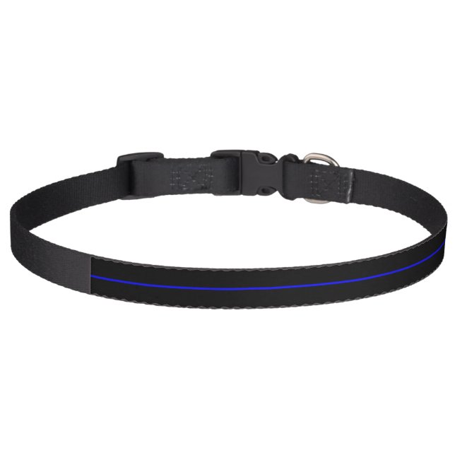The Symbolic Thin Blue Line Graphic Pet Collar (Front)