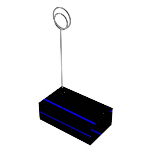 The Symbolic Thin Blue Line Graphic Place Card Holder