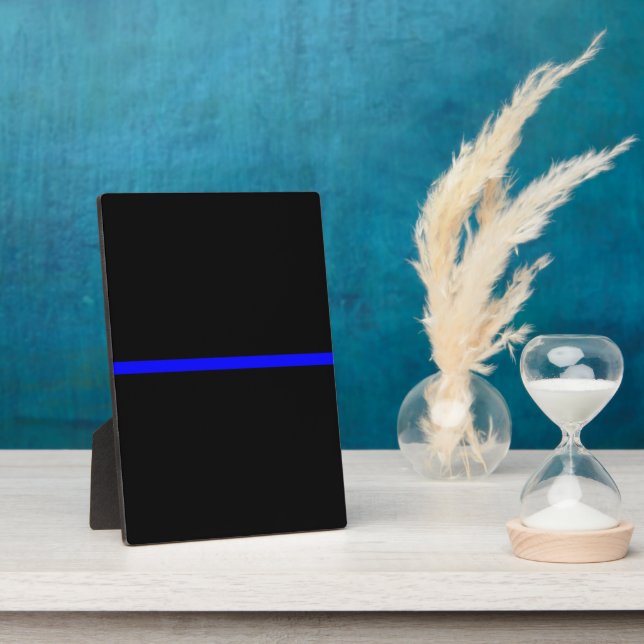 The Symbolic Thin Blue Line Graphic Plaque (Side)