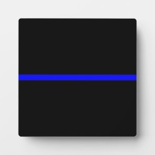 The Symbolic Thin Blue Line Graphic Plaque