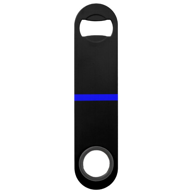 The Symbolic Thin Blue Line Horizontal Black Bar Key (Front)