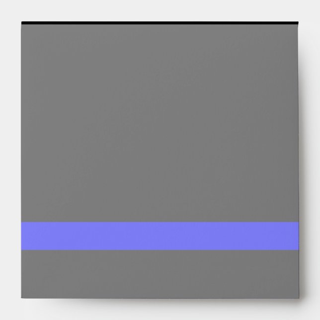 The Symbolic Thin Blue Line Horizontal Black Envelope (Front)