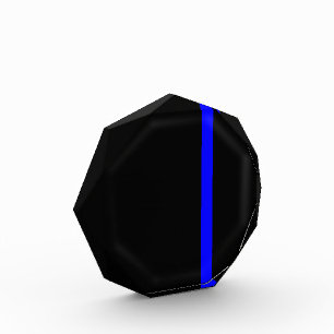 The Symbolic Thin Blue Line on a black decor Award