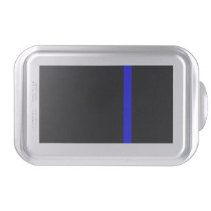 The Symbolic Thin Blue Line on a black decor Cake Pan