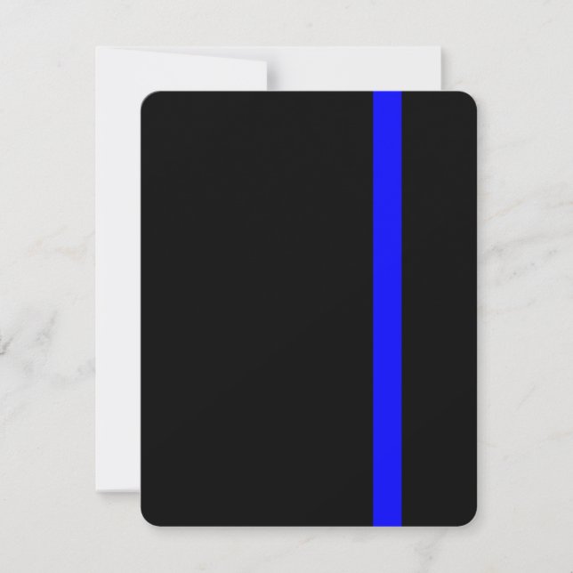 The Symbolic Thin Blue Line on Black (Front)