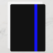 The Symbolic Thin Blue Line on Black (Front/Back)