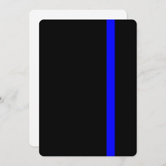 The Symbolic Thin Blue Line on Black (Front/Back)