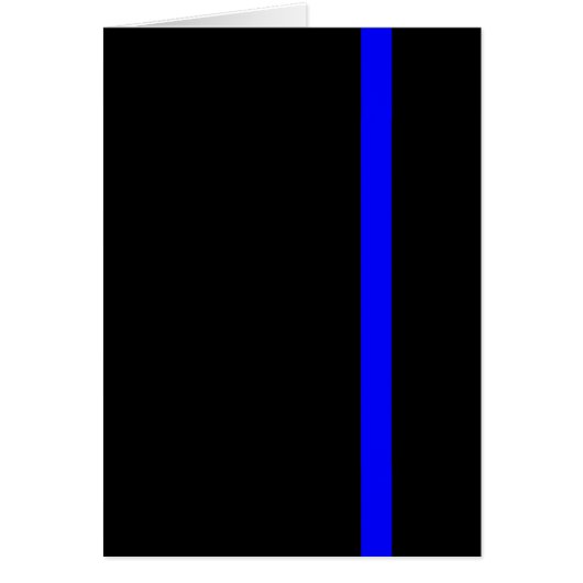 The Symbolic Thin Blue Line on Black Cards (Front)