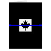The Symbolic Thin Blue Line on Canadian Flag (Front)