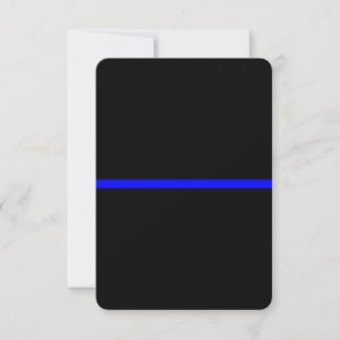 The Symbolic Thin Blue Line on Solid Black