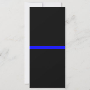 The Symbolic Thin Blue Line on Solid Black