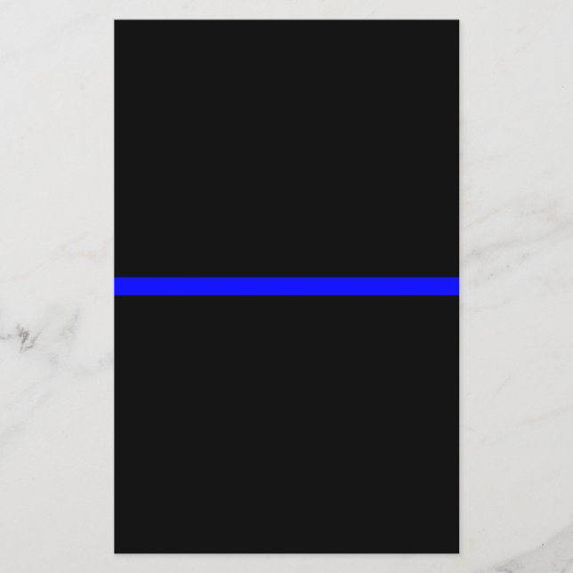 The Symbolic Thin Blue Line on Solid Black Flyer (Front)