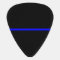 The Symbolic Thin Blue Line on Solid Black