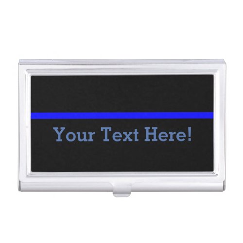 The Symbolic Thin Blue Line Personalize This Case For Business Cards