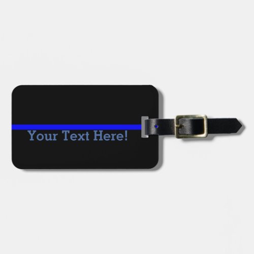 The Symbolic Thin Blue Line Personalize This Luggage Tag