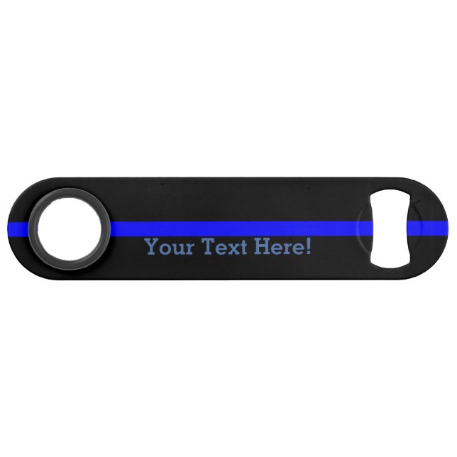 The Symbolic Thin Blue Line Personalize This Speed Bottle Opener (Front (Horizontal))