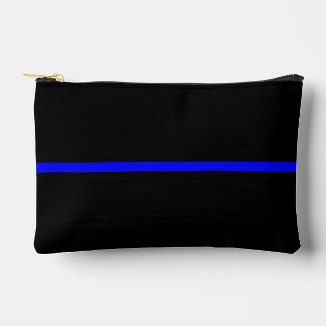 The Symbolic Thin Blue Line Statement Accessory Pouch (Front)