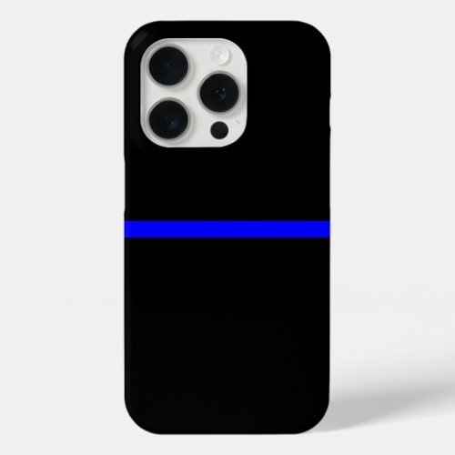 The Symbolic Thin Blue Line Statement iPhone 15 Pro Case