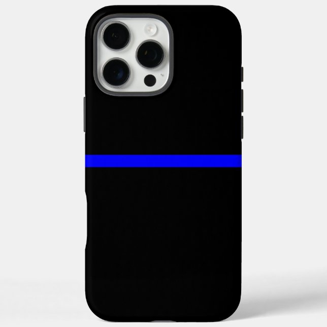 The Symbolic Thin Blue Line Statement Case-Mate iPhone Case (Back)