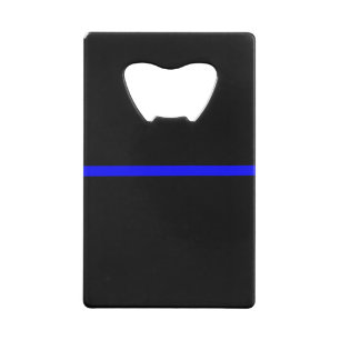 The Symbolic Thin Blue Line Statement Credit Card Bottle Opener