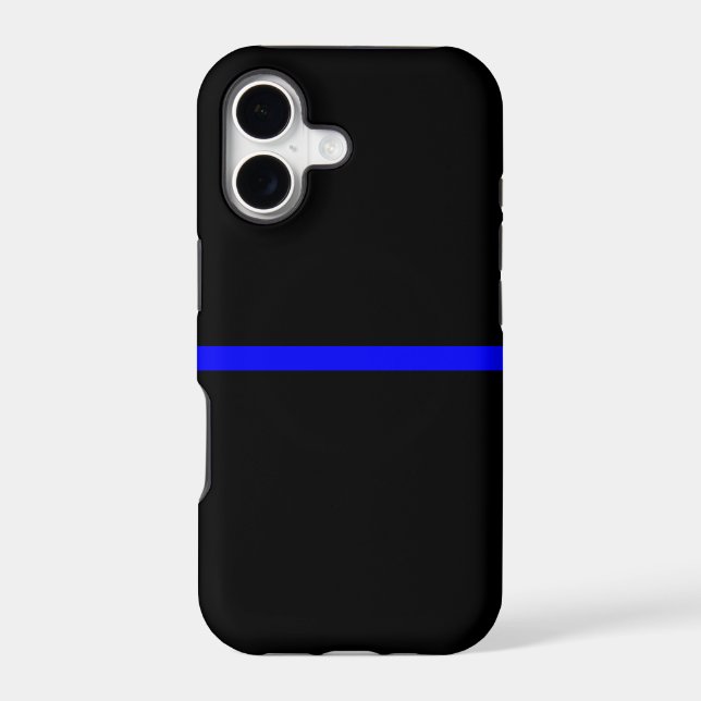 The Symbolic Thin Blue Line Statement Iphone Case (Back)
