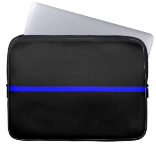 The Symbolic Thin Blue Line Statement Laptop Sleeve