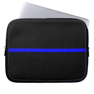 The Symbolic Thin Blue Line Statement Laptop Sleeve