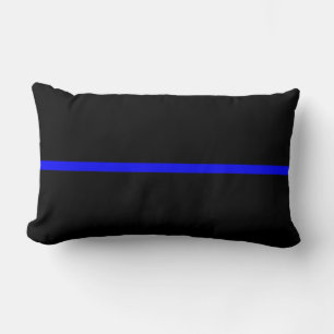 The Symbolic Thin Blue Line Statement Lumbar Pillow