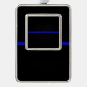 The Symbolic Thin Blue Line Statement Ornament
