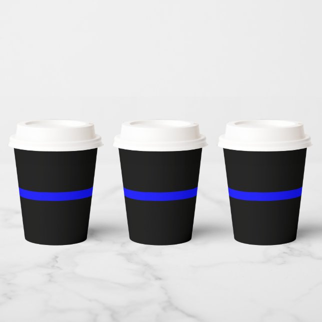 The Symbolic Thin Blue Line Statement Paper Cups (Multi)