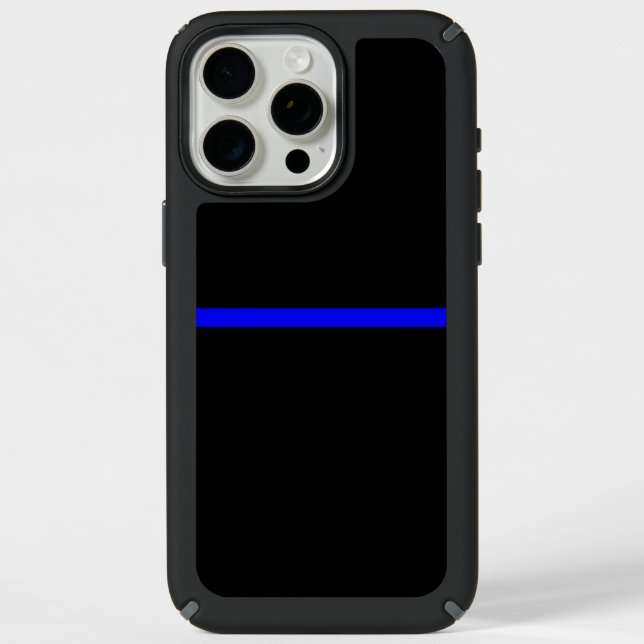 The Symbolic Thin Blue Line Statement Speck iPhone Case (Front)