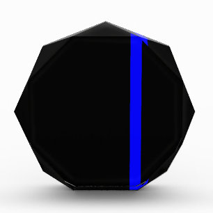 The Symbolic Thin Blue Line Vertical Acrylic Award