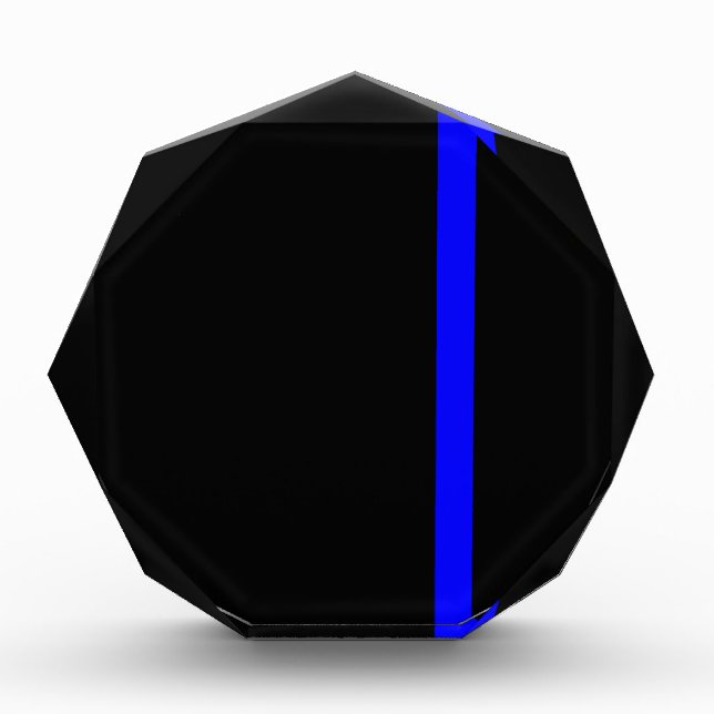 The Symbolic Thin Blue Line Vertical Acrylic Award (Front)