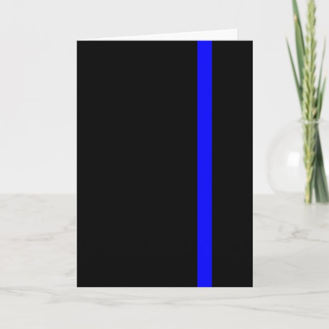The Symbolic Thin Blue Line Vertical Card (Front)