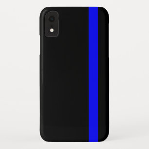 The Symbolic Thin Blue Line Vertical iPhone XR Case