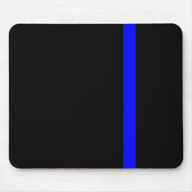 The Symbolic Thin Blue Line Vertical Mouse Pad (Front)